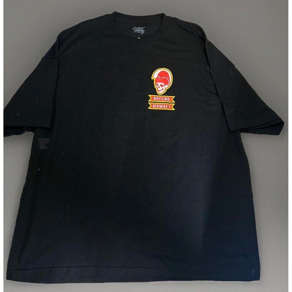 Defend Hawaii Black Graphic Tee T-shirt Size 3XL